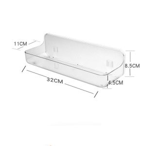 High-end luxury bathroom shelf wall hanging organizer Acrylic shelf Toilet bathroom cosmetics storage box