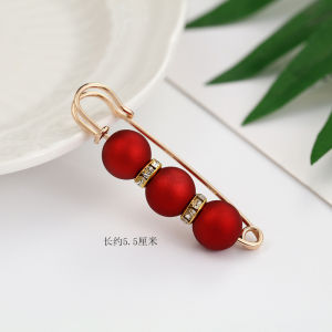 Waistband Pin Accessories Good Quality Pearls Crystal Gold Brooches Waist Tightening Clamp Anti Exposed Safety Pins For Women Girls