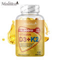 Mulittea Vitamin D3 with vitamin K2(mk7) Softgel Capsules for Boosting Calcium Absorption, Bone &joint Health, Increase Immunity 120pcs Vitamin D3+K2 Kapsul untuk Meningkatkan Penyerapan Kalsium, Kesehatan Tulang & Sendi, Meningkatkan Kekebalan Tubuh. 