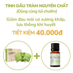 Combo Giá Tốt Túi Chườm Thảo Dược Hapaku Giảm Đau Mỏi Làm Nóng Bằng Lò Vi Sóng Và Tinh Dầu Tràm