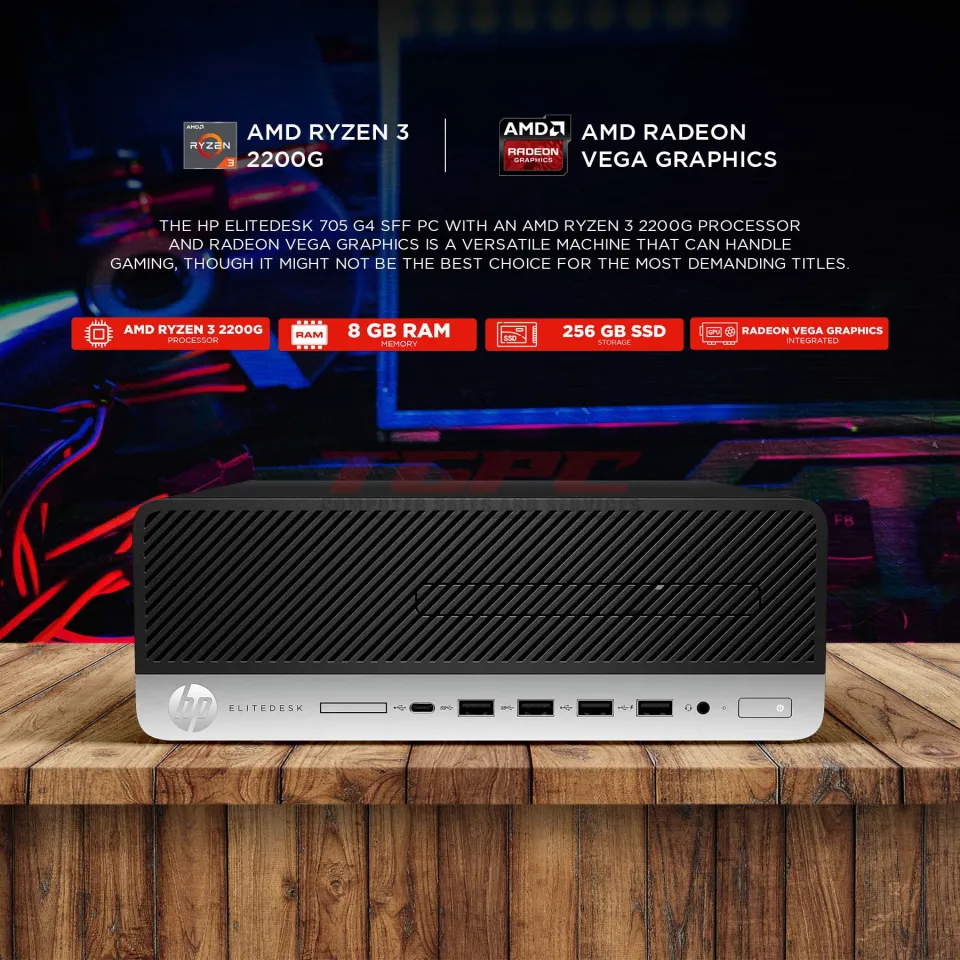 hp - 中古品 HP EliteDesk705 G4SF, Ryzen3 2200G搭載 本体】HP EliteDesk 705 G4 SFF Ryzen3 hp - 中古品 HP