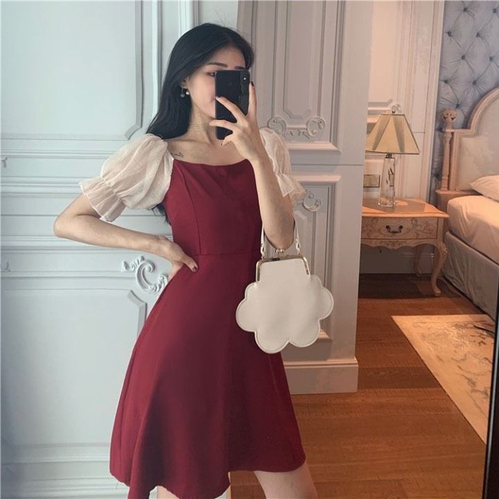 LIONA DRESS WANITA KOREA STYLE RETRO Lazada Indonesia