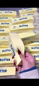 Mystuff527 Gold Butter Squishy Toy Slow Rising Stress Relief Toy Squeeze Toy For Kids Adult Stick of Butter Yellow/Gold