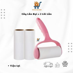 Combo 1 Cây + 2 Lõi Lăn Bụi Quần Áo – Dọn Lông Chó Mèo Bụi Sofa Ga Giường Ô Tô Tiện Lợi
