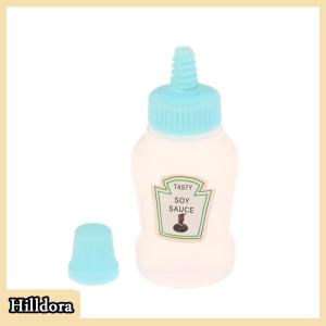 [Hilldora] 4 cái bộ nước sốt nhỏ chai nước sốt cà chua mật ong salad container chai nước sốt di động lọ lưu trữ Hộp Ăn Trưa thay đồ máy rút