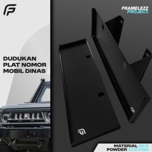 Tatakan/Dudukan Plat Nomor Mobil Dinas Pejabat Bracket Plat Besi Dudukan Plat Pejabat Dudukan Plat TNI Dudukan Plat POLRI Dudukan Plat Dinas Besi