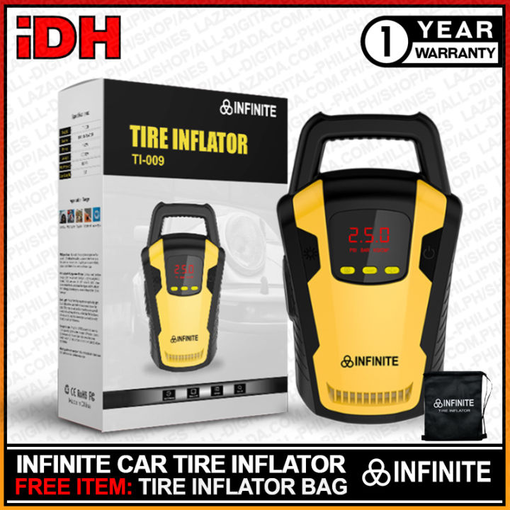 IDH Digital Car Tire Inflator Heavy Duty Pump Air Compressor with LED ...