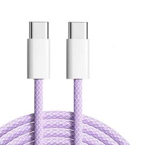 100cm Long High Speed Data Sync 60W Fast Charging Cable Braided USB C To USB C Line Suitable For Phone And Other Devices