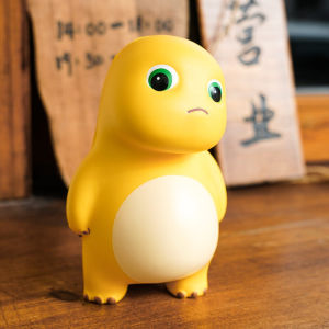 YONGQING ของเล่นไดโนเสาร์คลายเครียด ยางยืดบีบพีช ของเล่นคลายเครียด น่ารัก เกิร์ลลี่ สีเหลือง ของเล่นคลายเครียด ของเล่นเด็ก เด็กรักที่จะส่งของเล่นคลายเครียดสำหรับเด็ก