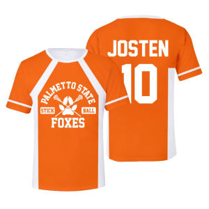 [Local Stock] VCC [Local Stock] VCC New The Foxhole Court Palmetto State Foxes Lacrosse Jersey Cosplay WILDS MINYARD 3D T-shirt Men/Women Clothes Kids Tees