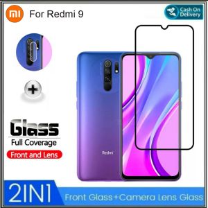 PAKET 2IN1 Full Tempered Glass Xiaomi Redmi 15C 4G 13X 4G 14C 4G 13C 4G 13 4G 9 2020 Free Anti gores Camera