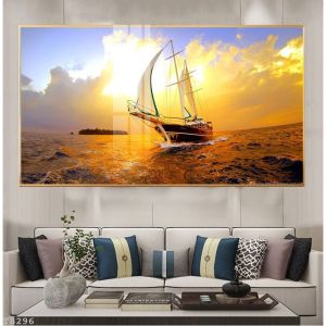 Tranh Thuận Buồm Xuôi Gió Tranh Phong Thủy Tranh Hiện Đại Tranh Canvas Tranh Tráng Gương Cao Cấp