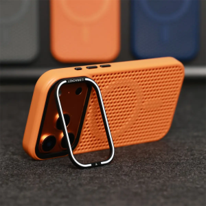 Camera Mount Grid Mesh Cooling For Magsafe Phone Case For iPhone 14 15 16 17 Pro Max Plus 13 12 Wireless Charge Breathable Cover