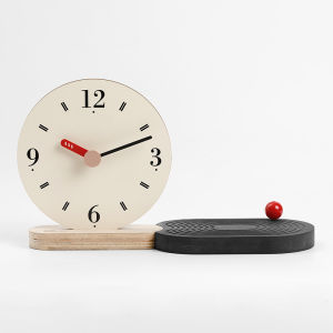 Minimalist Nordic Series Desk Clock Hot Sale Home Living Room Simple and Fashion Mute Clock Creative Vintage Art Decorations 29.6x17.5cm