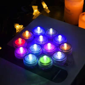 Waterproof Fish Tank LED Lighting Mini Candle Lamp Aquarium Betta Box Light Party Wedding Lighting Decoration