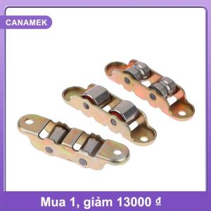 【CANAMEK】 80 loại phẳng rãnh Đôi bánh xe kim loại cửa trượt cửa sổ ròng rọc hỗ trợ dưới trượt con lăn theo dõi phụ kiện phần cứng