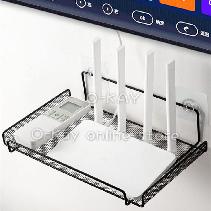 OKAY Rak Penyimpanan Dinding WiFi Tempat Penyimpanan SetTop Box