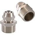 Brass water filter adapter for faucet Threaded tube adapter for connecting water supply filter water filter pipe hose fitting (male thread G1/2, OD 1/4). 