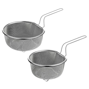 ตาข่ายกระชอน304สแตนเลสที่มีประสิทธิภาพพร้อมที่จับตามหลักสรีรศาสตร์สำหรับงานล้างแห้งและงานรัด