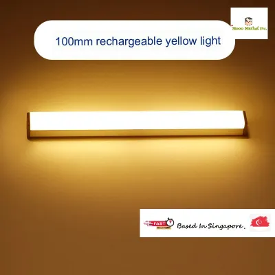 LED Light Motion Sensor Night Lamp Wireless USB Rechargeable Built-in Magnet for Closet/Cabinet/Stairs/Wardrobe/Kitchen/Bed