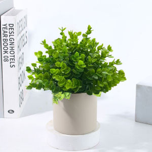 Artificial Small Potted Plant Lavender Eucalyptus Simulation Green Plant Home Decoration Green Fake Plant Small Bonsai Fake Flower