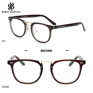 Kacamata Bulat Frame Metal Modern Bisa Minus Photocromic Blueray Fashion Pria Wanita Berrybarton 873