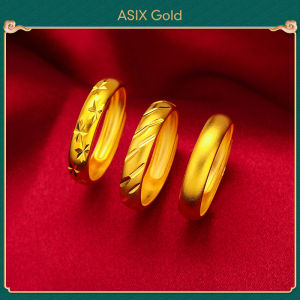 ASIX GOLD 916 Gold Ring Korean Gold Bangkok Shiny Star Ring for Women Robes Ax Gold Apex Gold Asian Gold - Lazada