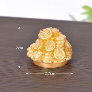 okdeals01 cny decoration 2026 新年装饰品摆件 Creative Festive Gourd Boat Decoration Crafts Decor Resin Wealth Rolling Micro Landscape New Year Decorations Figurine Auspicious Ornaments Small Ornament Fortune Trinkets