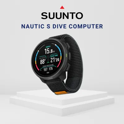 Suunto Nautic S Dive Computer Divecom for Scuba Diving Freediving Technical Diving