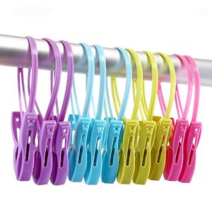 YUBAGUANB 12pcs/set Multifunctional Travel Supplies Quilt Clothing Clip Bra Hook Underwear Clip Socks Hanger Clothes Pegs Drying Racks Clothespin