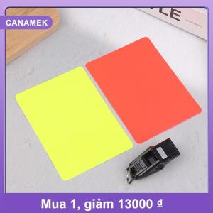 【CANAMEK】 1PC còi + Thẻ vàng và đỏ cho bóng rổ bóng đá bóng chuyền Futsal và bóng ném trọng tài Futsal