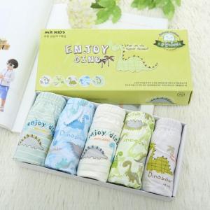 กางเกงในเด็กชาย กางเกงในเด็ก แพค 5 ตัว ขาเว้าเปิดเป้า ผ้าฝ้ายแท้💯 ลายการ์ตูน