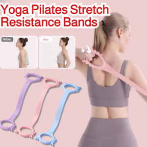 Yoga Pilates Stretch Resistance Bands Home open back shoulder device Eight-Character Pull Rope Open Shoulder Beautiful