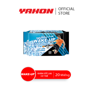 Combo Khăn Ướt Lau Cơ Thể WAKE-UP 20 Miếng/Bao