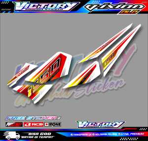 STRIPING VARIASI YAMAHA VIXION OLD STRIP CROSS / STIKER LIST MOTOR YAMAHAVIXION OLD STRIP CROSS