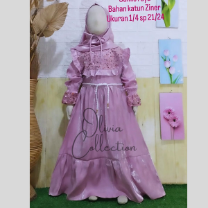 ✔️✔️ Baju Gamis Inara Anak Perempuan Bahan Katun Shimmer Mix Tile Usia 3 - 11 Tahun Model Free Hijab Baju Muslim Anak Terbaru 2024 Gamis Lebaran Terbaru Gamis Anak Import Gamis Anak Murah - COD