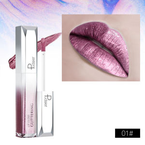 Jualan Hebat Pudaier 18 Cat Warna Lip Glaze Pearlescent Flashing Lipstik Lip Gloss Eropah dan Amerika Logam