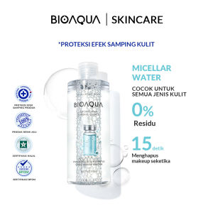 BIOAQUA 24K Gold Gentle Makeup Remover Sodium Hyaluronic Cleansing Water pembersih makeup 300ml