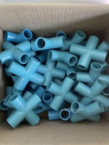 [ยกลัง100ตัว] สี่ทางเกษตร 1/2 นิ้ว ยกลัง ข้อต่อสี่ทางบวก สี่ทางกากบาท 4หุน ออกใบกำกับภาษีได้