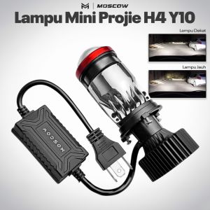 LAMPU PROJIE H4 Y10 LAMPU MINI PROJIE LAMPU SOROT UTAMA HEADLAMP Y10 PNP VIXION VERZA OLD BYSON CBR CB NINJA KLX CRF R15 PROJECTOR PROJIE Y10 MERK MOSCOW ORIGINAL LAMPU TEMBAK LAMPU MINI PNP HARGA SATUAN PROJIE