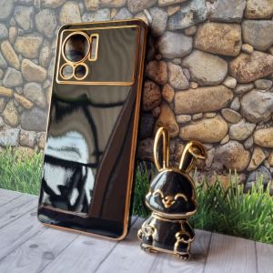 New Softcase Plating Infinix Note 12 Vip Casing Luxury 6D Case Free Stand Holder Tarikan Kelinci