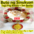 Buto ng Sinukuan San Benito Medalyon RED  GREEN  BLACK  SILVER  Bracelet Kontra Ingit Palipad Hangin Tagapag Babala Bumubuka Blessed Protection. 
