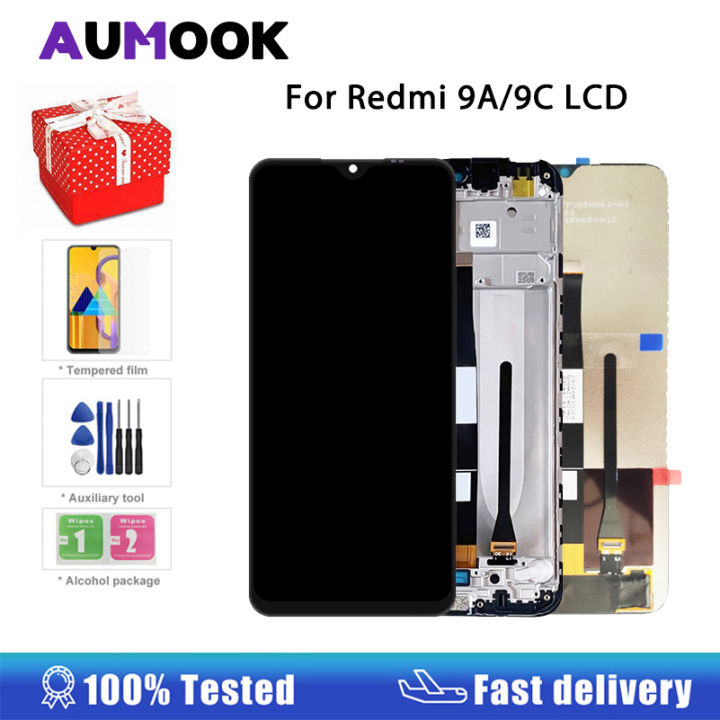 Aumook 653 Inch Original For Xiaomi Redmi 9a9c Lcd Display Touch Screen Digitizer M2006c3lg 1488