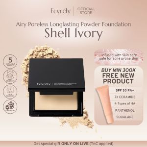 Shell Ivory - FEYRELY Airy Poreless Longlasting Powder Foundation