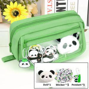 10-Layer Sanrio Themed Pencil Case - Kuromi Cinnamoroll My Melody Capybara Panda - Sturdy Stain-Resistant Flip Cover - Multiple Colors - Perfect for Back to School Season