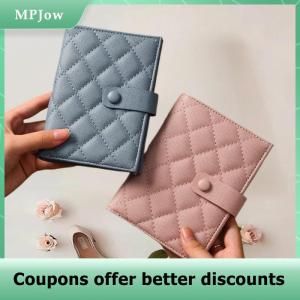 【MPJow】 Passport Holder Wallet Korean Style Minimalist Slim & Compact Travel Passport Case With Card Pockets Passport Cover
