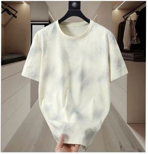 【4XL-11XL】180kg có thể mặc quần áo màu trơn cho nam cotton Cỡ lớn Cỡ 67% cỡ lỡn lớn Áo phông ngắn tay Kỹ thuật đốt quần áo chất lượng cao co giãn mềm mại thoải mái thời trang dáng rộng thường ngày mát mẻ mùa hè