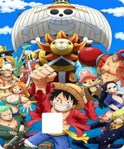 Stiker ATM motif karakerter One peace kartun terbaru anti gores anti air murah berkualitas