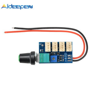 Aideepen 4-channel DC 12V 3A 4-wire PWM fan speed controller with manual knob adjustment and switch for noise reduction in server chassis fans