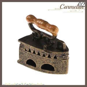 [Carmelun] Dollhouse Room Model Mini Old Miniature Iron clothes Tool